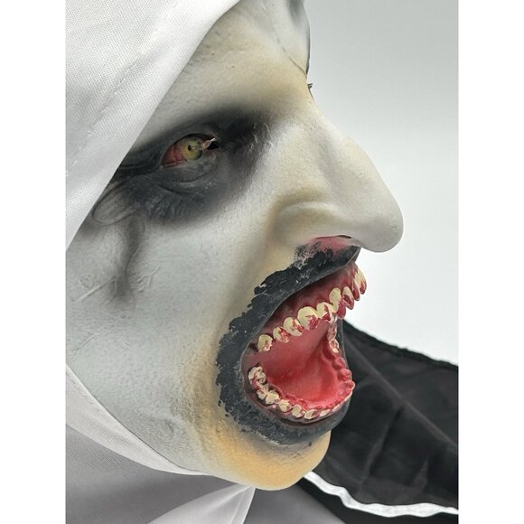 Scary Cosplay The Nun Full Face Halloween Mask Costume Horror Creepy Party Props - Picture 5 of 9